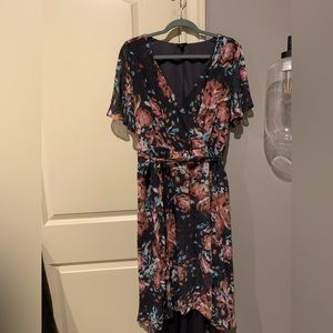 Torrid Floral Faux Wrap Dress
